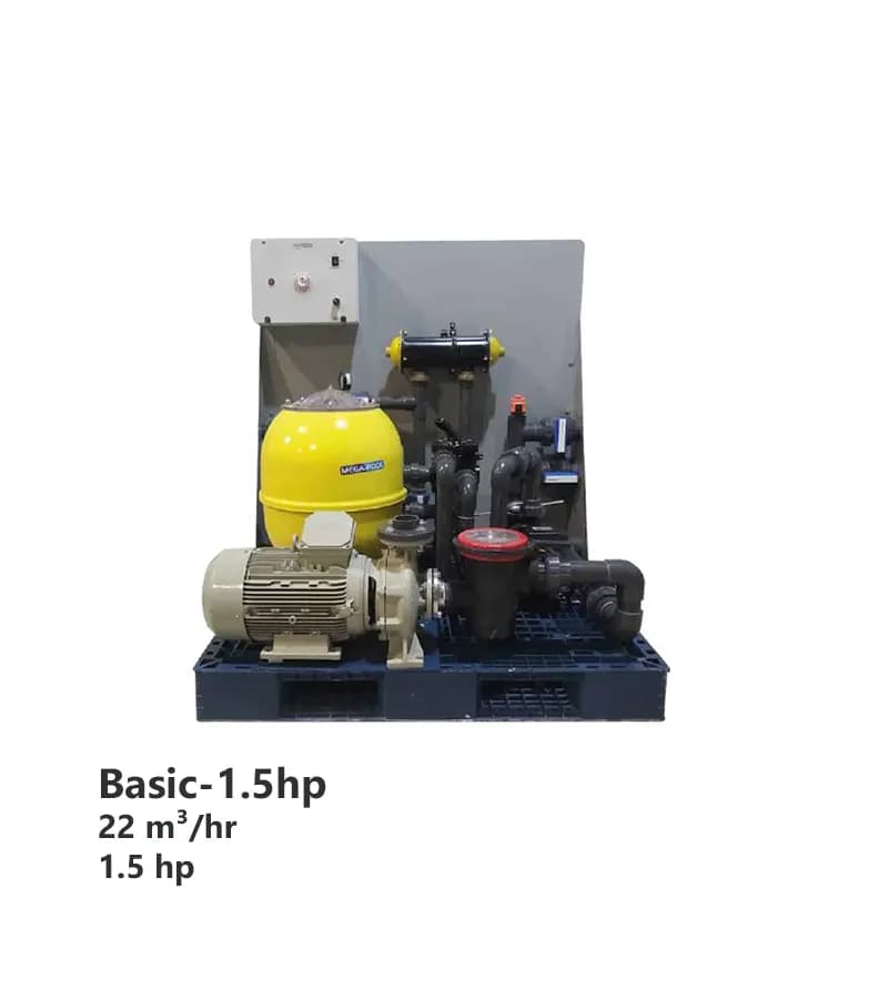 پکیج تصفیه جکوزی روکار مگاپول مدل Basic 1.5HP