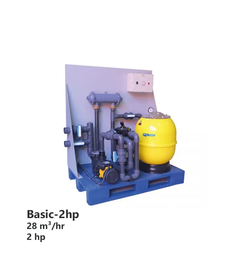 پکیج تصفیه استخر روکار مگاپول مدل Basic 2HP