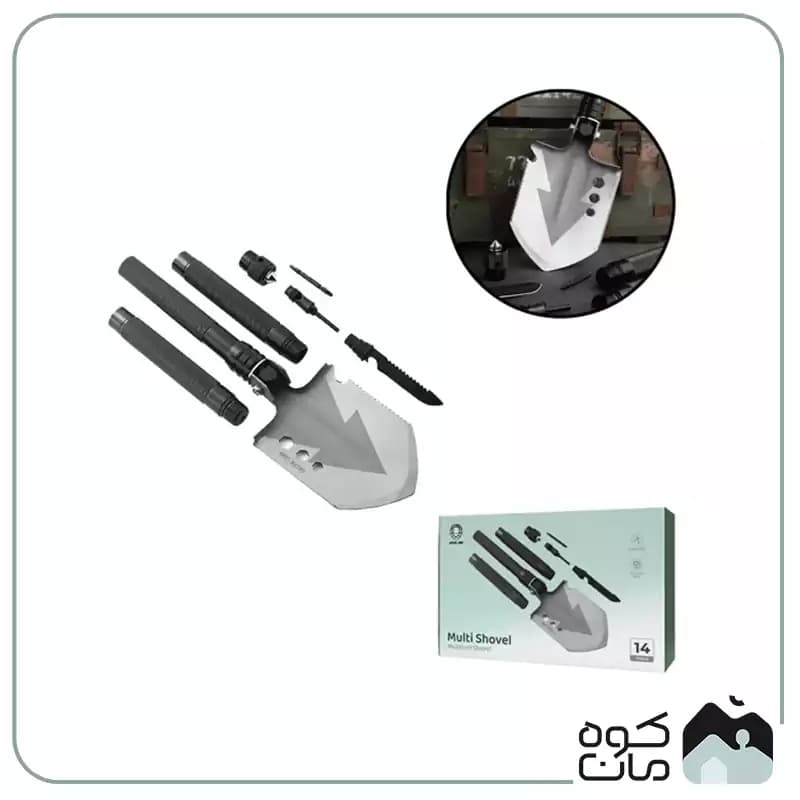 بیل تاکتیکال چندکاره گرین لاین مدل Green Lion Multi Shovel — تصویر ۲