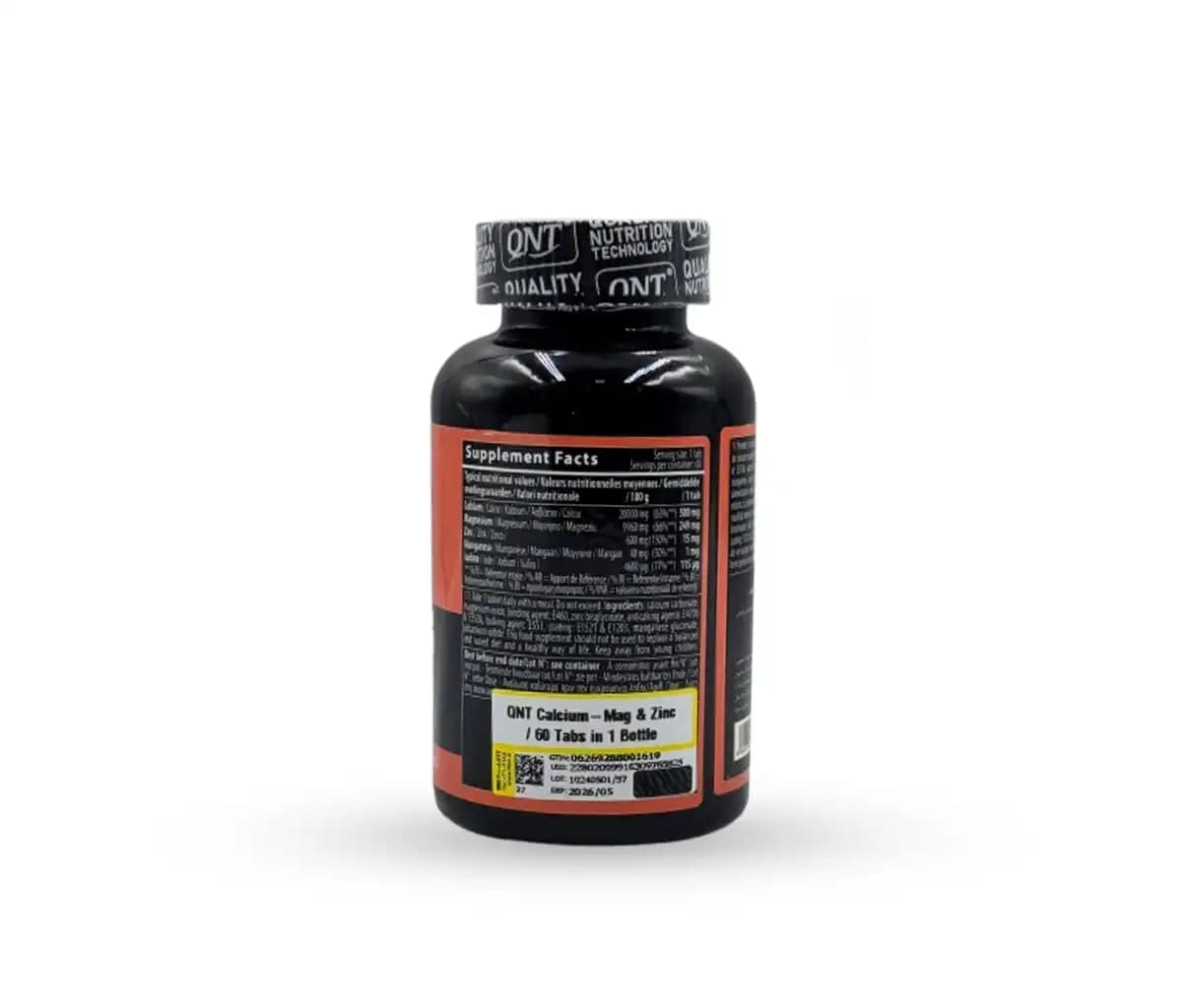 کلسیم + منیزیم + زینک 60 عددی کیو ان تی — تصویر ۲