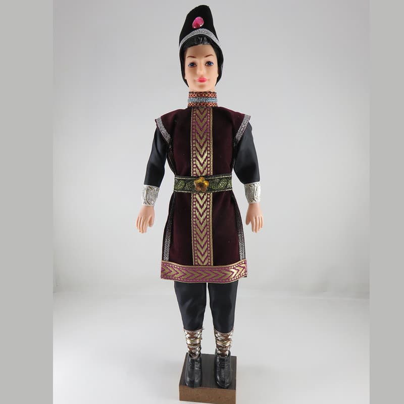 عروسک طرح سنتی مدل داماد ارتفاع 31 سانتی متر — تصویر ۳