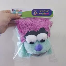 عروسک نمایشی دستی فک زن پارچه ای — تصویر ۴