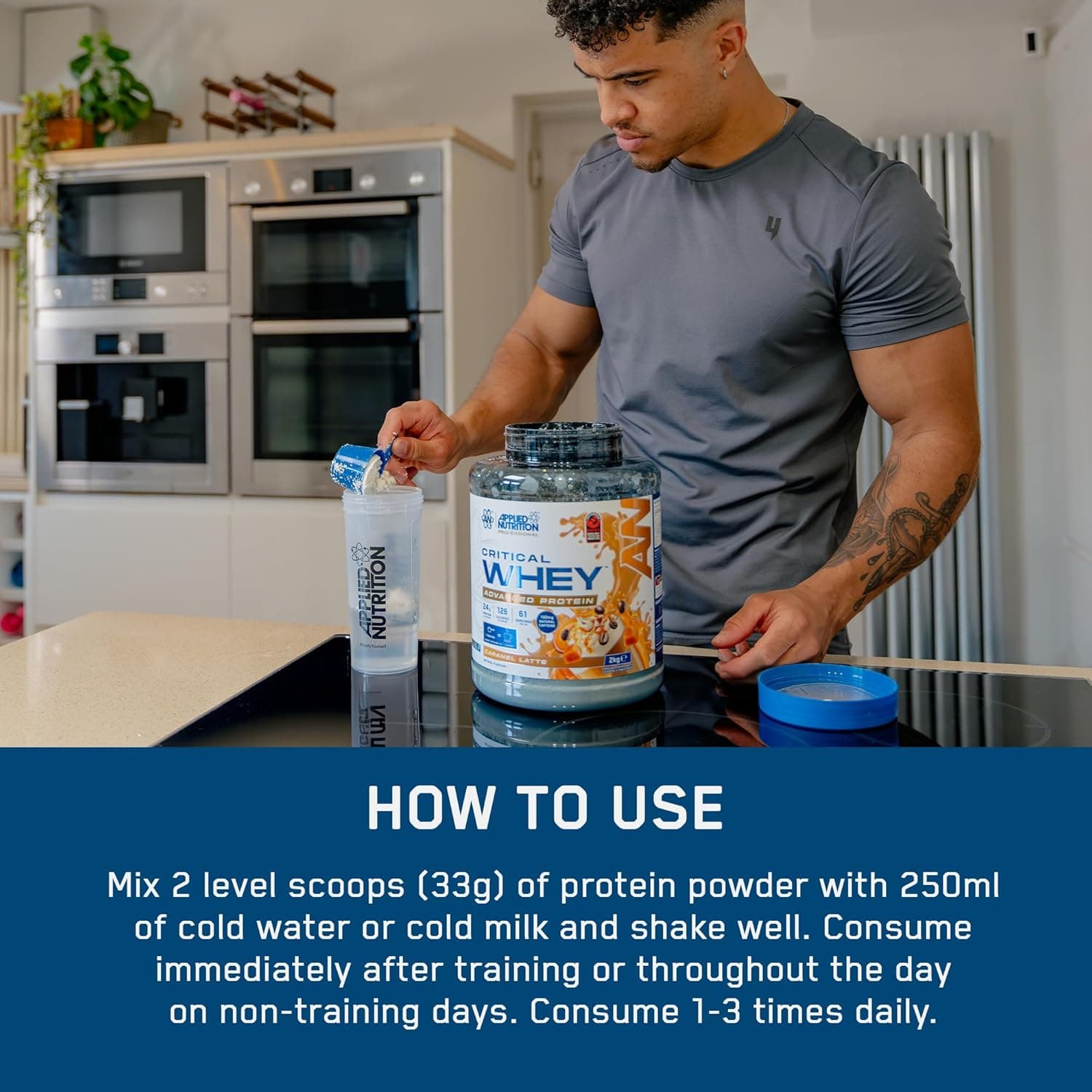 پروتئین Critical Whey اپلاید نوتریشن طعم Salted Caramel | ۲ کیلوگرم — تصویر ۲
