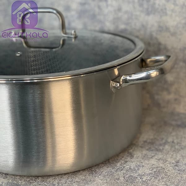 قابلمه استیل لیزری OSFE کد 1758 سایز 32 | قابلمه استیل ضدزنگ — تصویر ۵