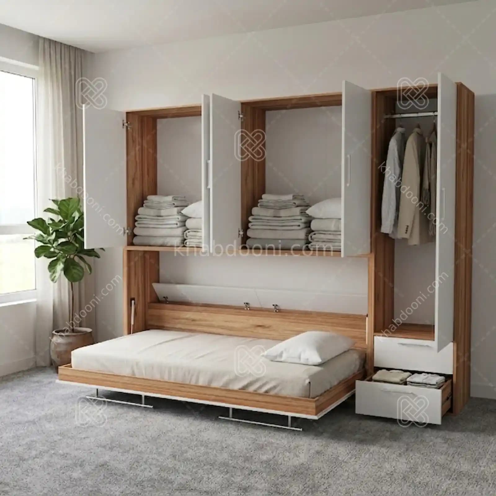 تخت تاشو افقی تک نفره طول 265 کد 125 — تصویر ۱۰