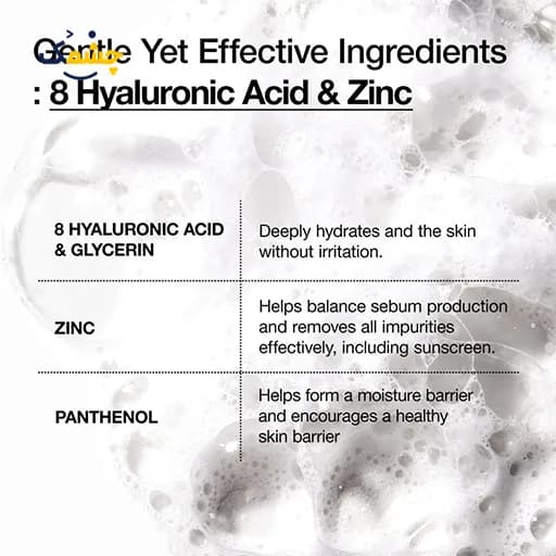فوم شوینده آنوا 8 Hyaluronic Acid Hydrating Gentle Foaming Cleanser حجم 150 میلی‌لیتر — تصویر ۳
