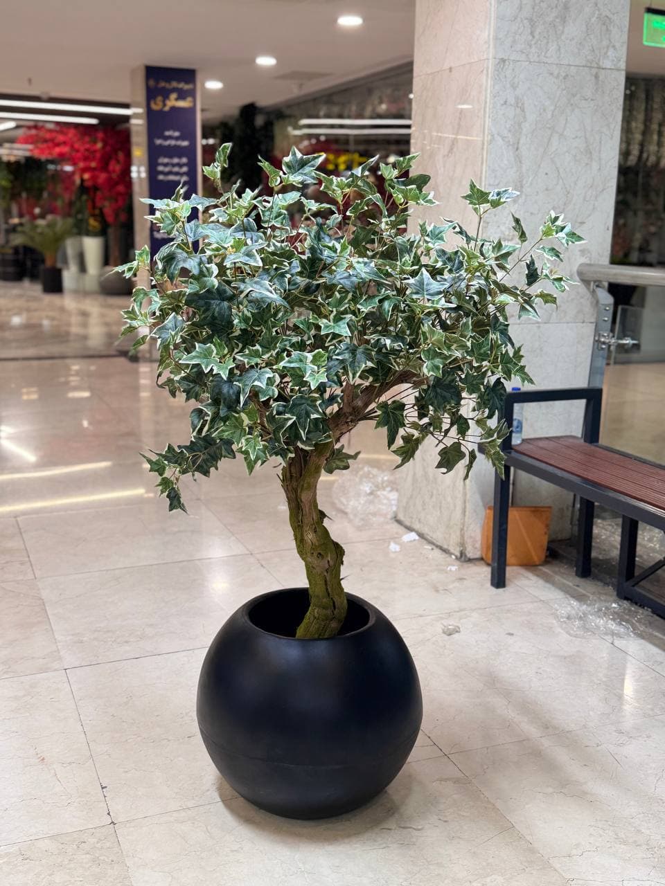 درختچه‌ بن‌سای پاپیتال ابلق مصنوعی 130 سانتی متر — تصویر ۲