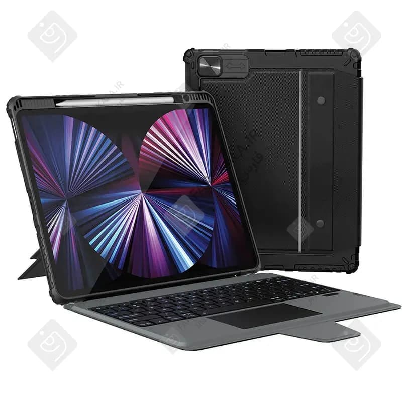کیف کلاسوری نیلکین با کیبورد بلوتوث Bumper Combo تبلت اپل iPad Pro 12.9