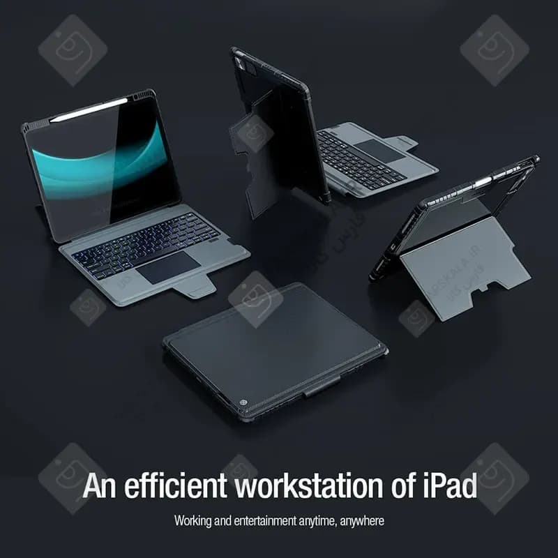 کیف کلاسوری نیلکین با کیبورد بلوتوث Bumper Combo تبلت اپل iPad Pro 12.9 — تصویر ۷