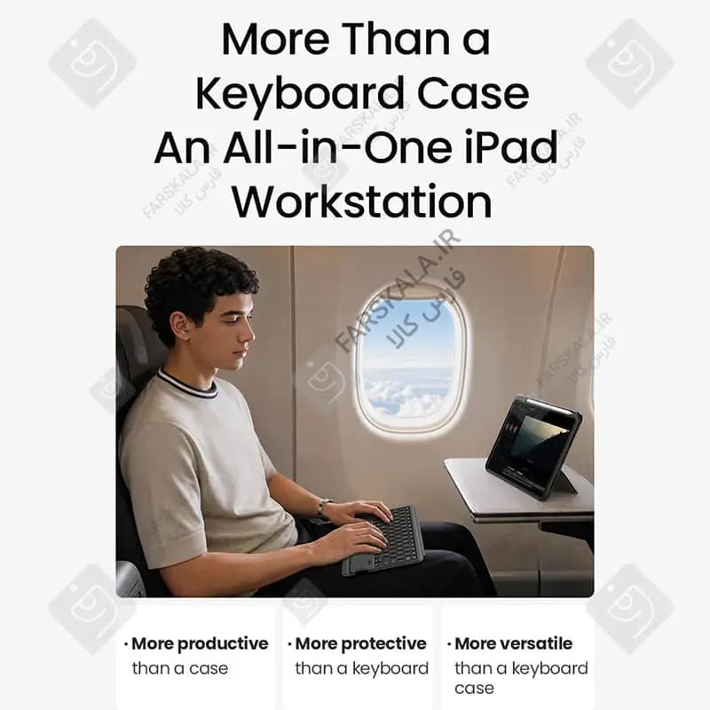 کیف کلاسوری نیلکین با کیبورد بلوتوث Bumper Combo تبلت اپل iPad Air 4 — تصویر ۳