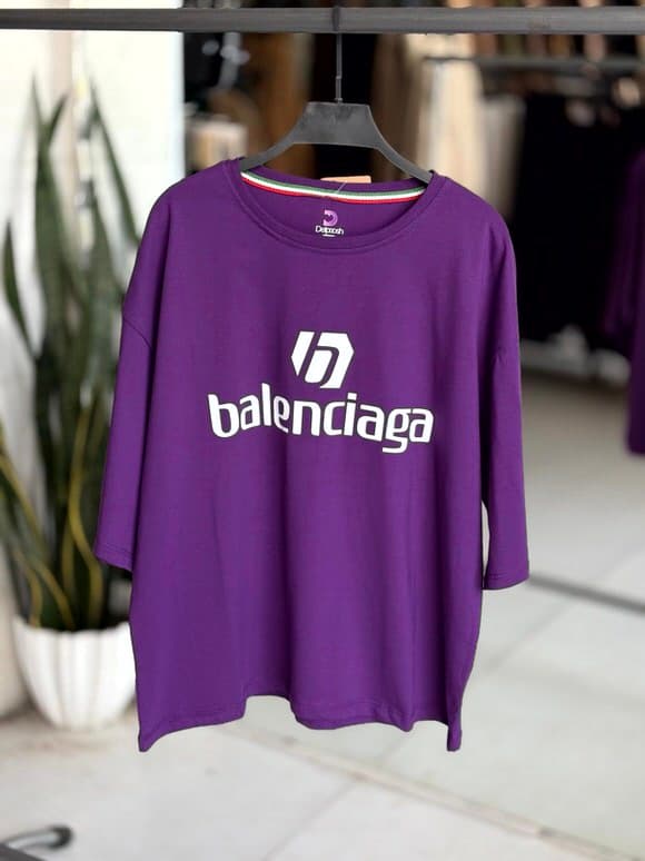 تیشرت باکسی بالنسیاگا balenciaga زنانه — تصویر ۸