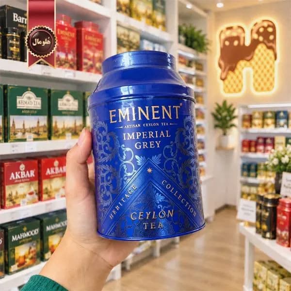 6 عدد چای سیاه سیلان امیننت Eminent مدل ارل گری امپراتوری Imperial Grey وزن 150 گرم (اورجینال) — تصویر ۳