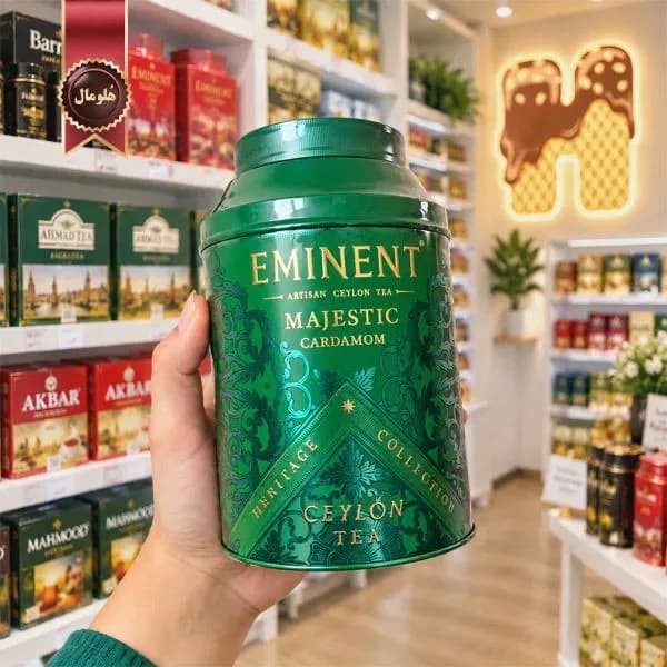 چای سیاه سیلان امیننت Eminent مدل هل باشکوه Majestic Cardamom وزن 150 گرم (اورجینال) — تصویر ۳