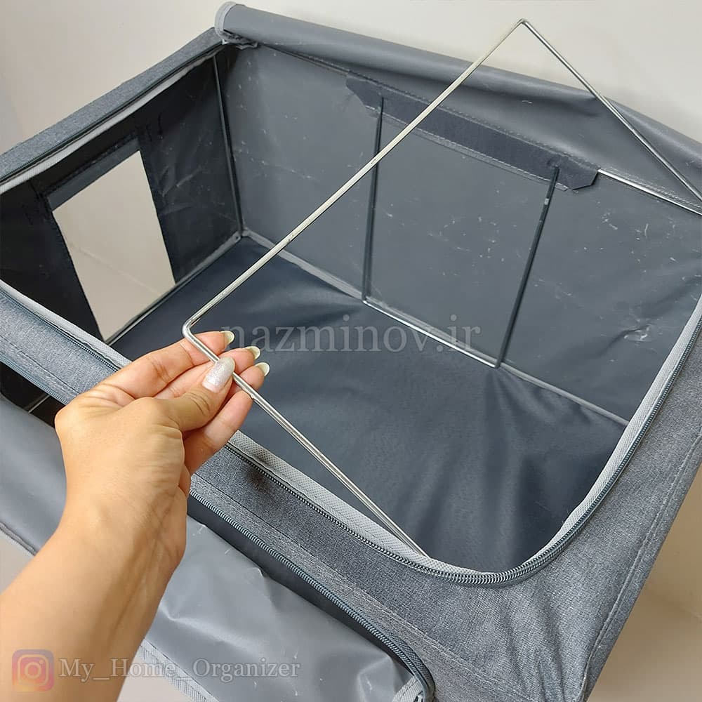 باکس لباس برزنتی طرح طوسی ساده — تصویر ۲