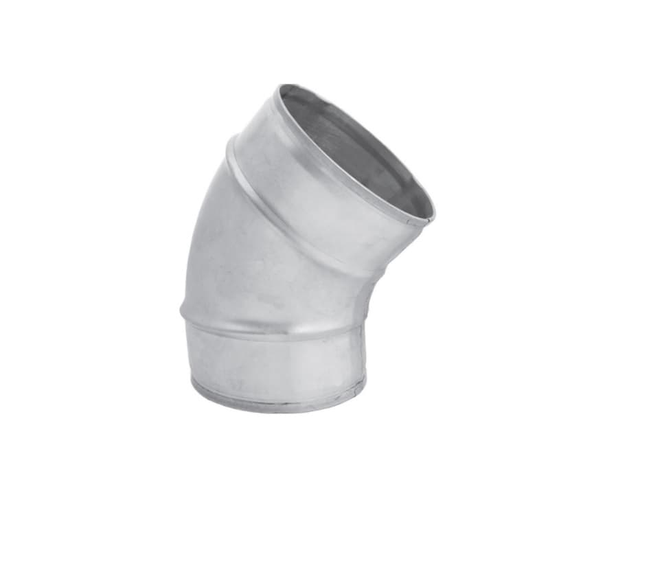 زانویی اسپیرال 45 درجه ضخامت 0.6 mm و قطر انتخابی | کد 60015