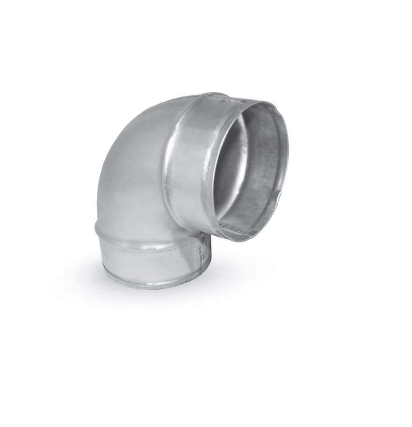 زانویی اسپیرال 90 درجه ضخامت 1 mm و قطر انتخابی | کد 60012 — تصویر ۲