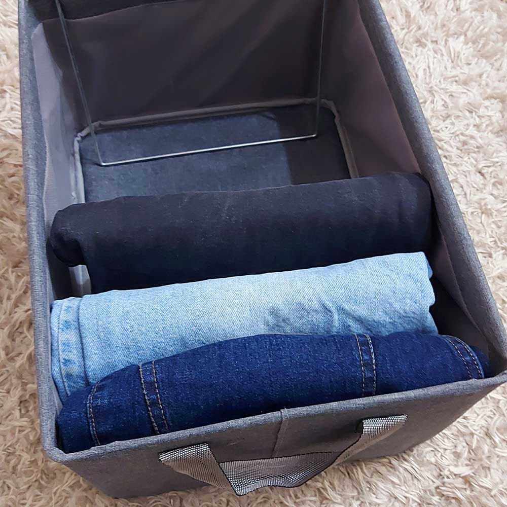 باکس لباس برزنتی روباز اسکلتدار طوسی — تصویر ۵