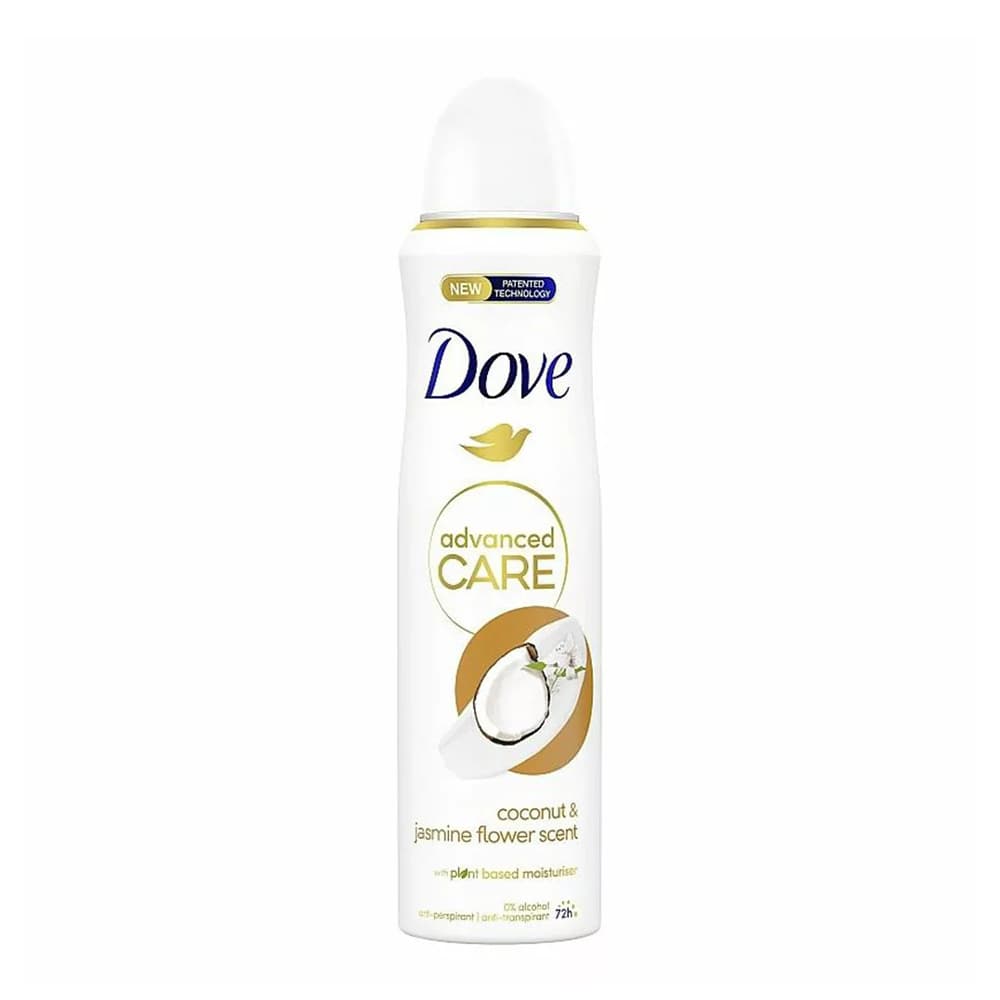 اسپری ضدتعریق داو مدل Advanced Care رایحه نارگیل و گل یاس زنانه 250 میلی لیتر