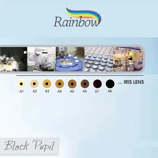 لنز طبی بلک پوپیل رینبو | Black Pupil Rainbow — تصویر ۳