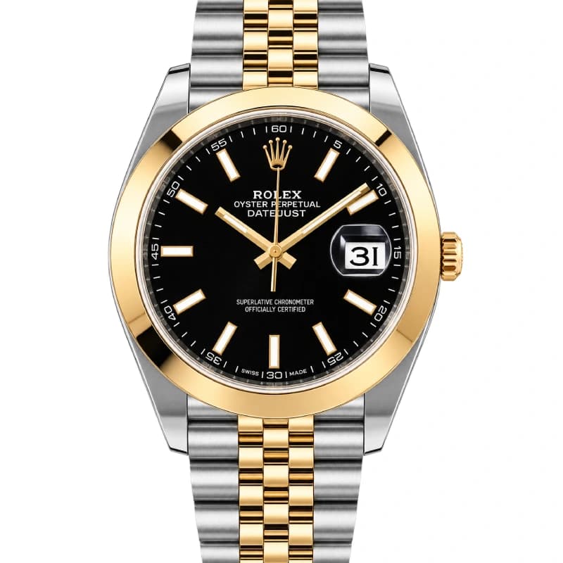 رولکس Datejust 41 مشکی دو رنگ | رفرنس M126303-0014 — تصویر ۲