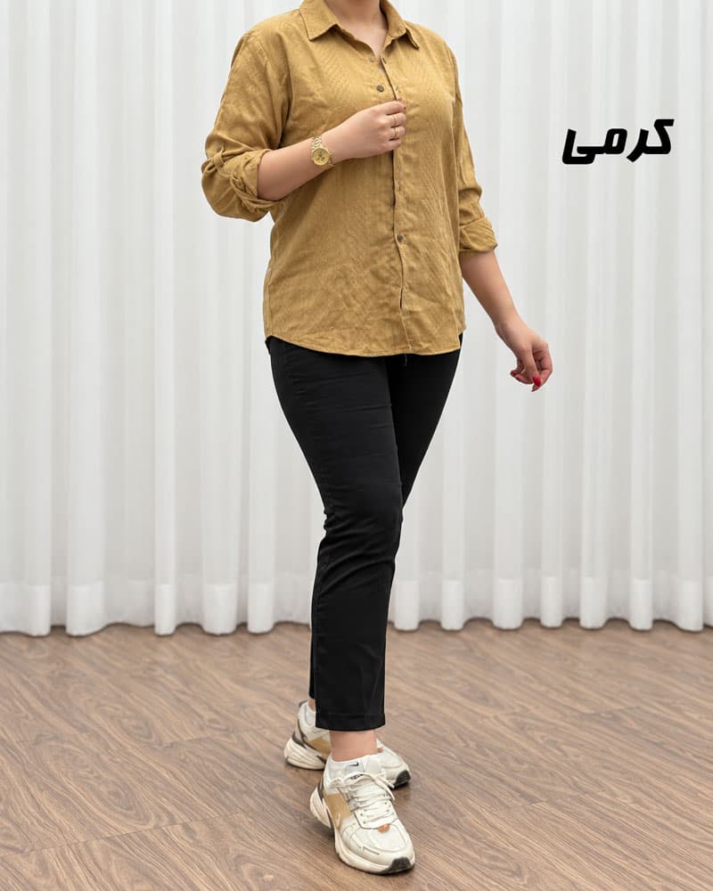 شومیز پاییزه پارچه مراکشی کد 2338 — تصویر ۲