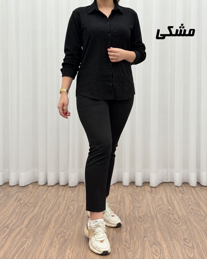 شومیز پاییزه پارچه مراکشی کد 2338 — تصویر ۳