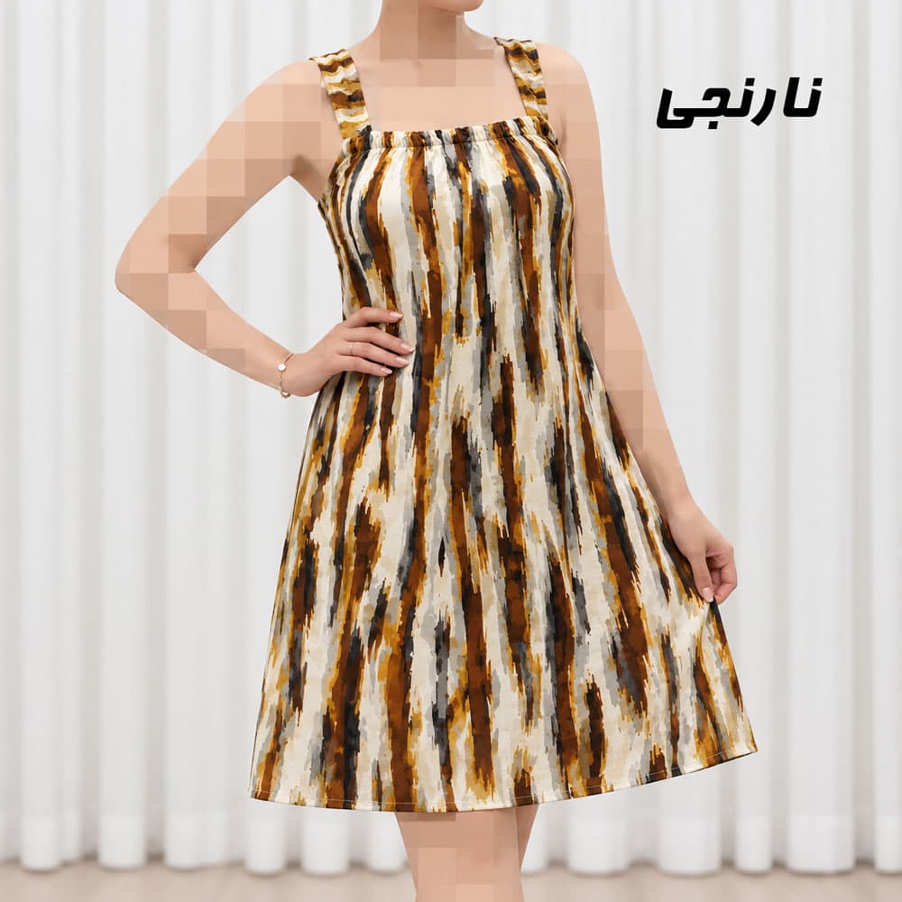 پیراهن زنانه کوتاه بندی نخی کد 2336 — تصویر ۴