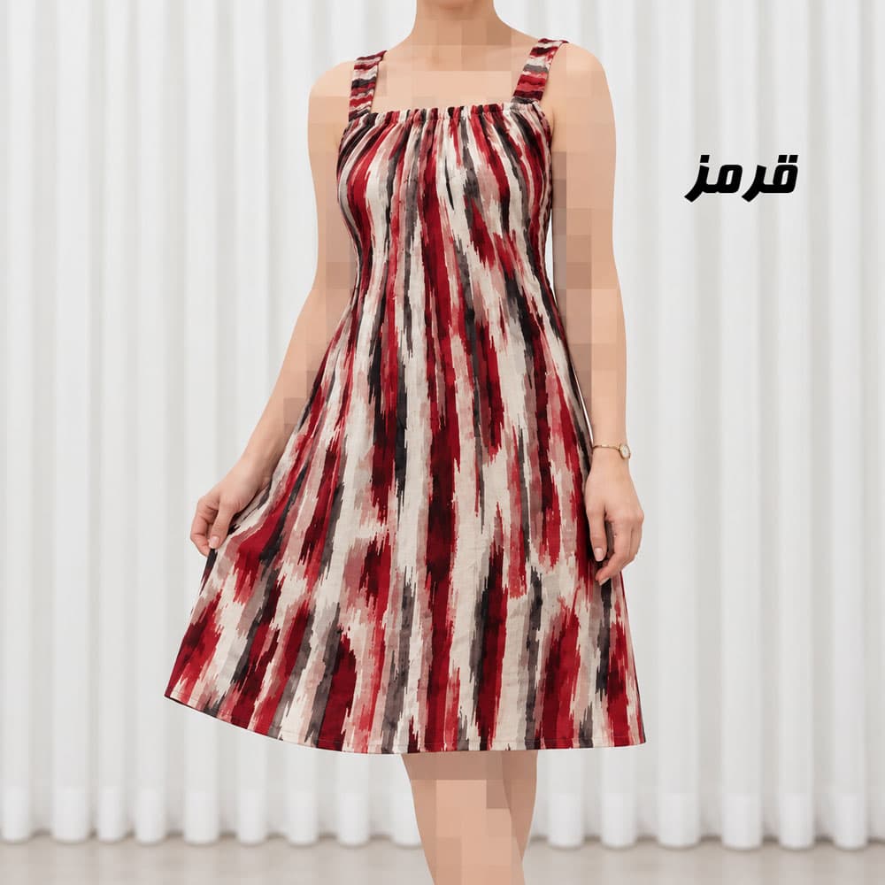 پیراهن زنانه کوتاه بندی نخی کد 2336