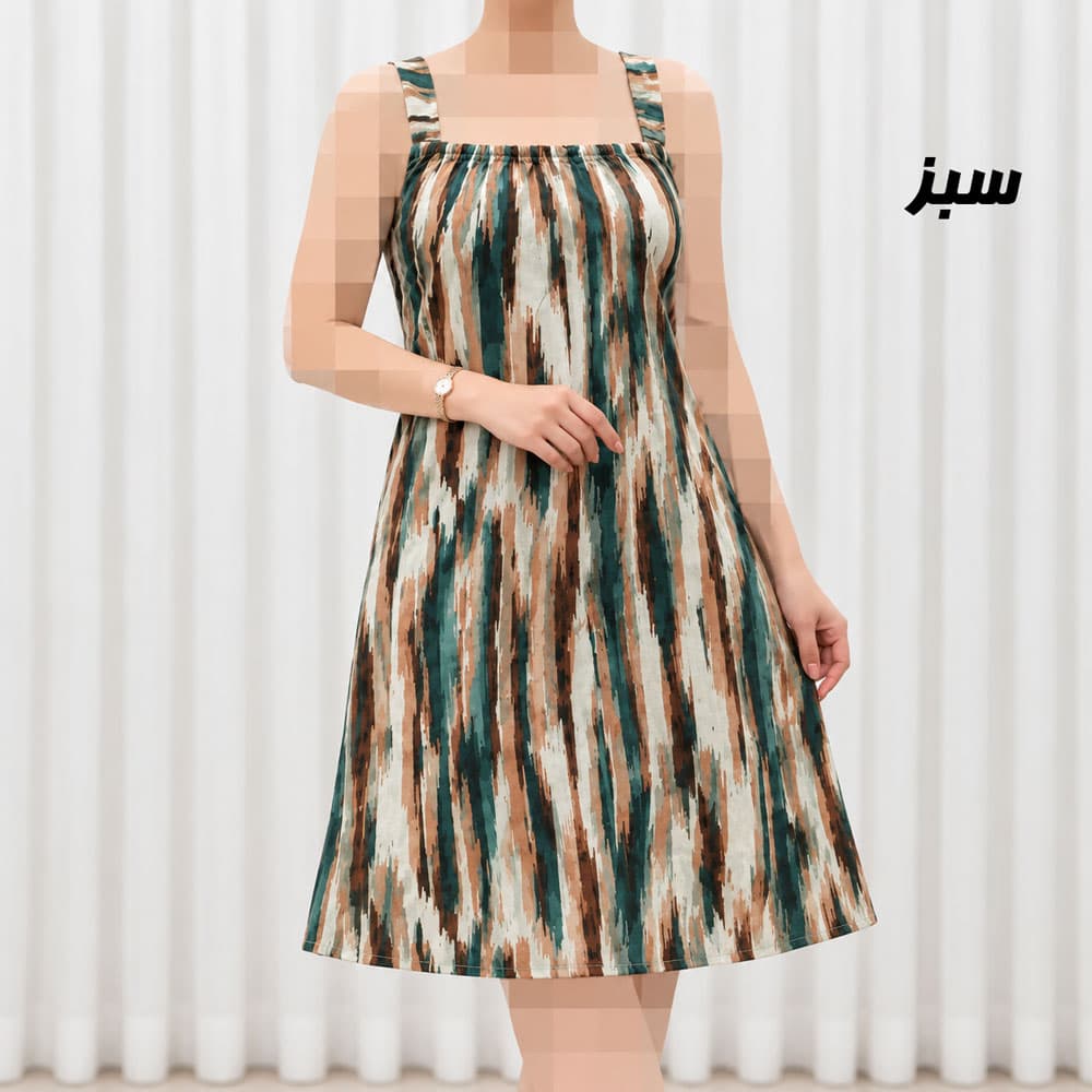 پیراهن زنانه کوتاه بندی نخی کد 2336 — تصویر ۵