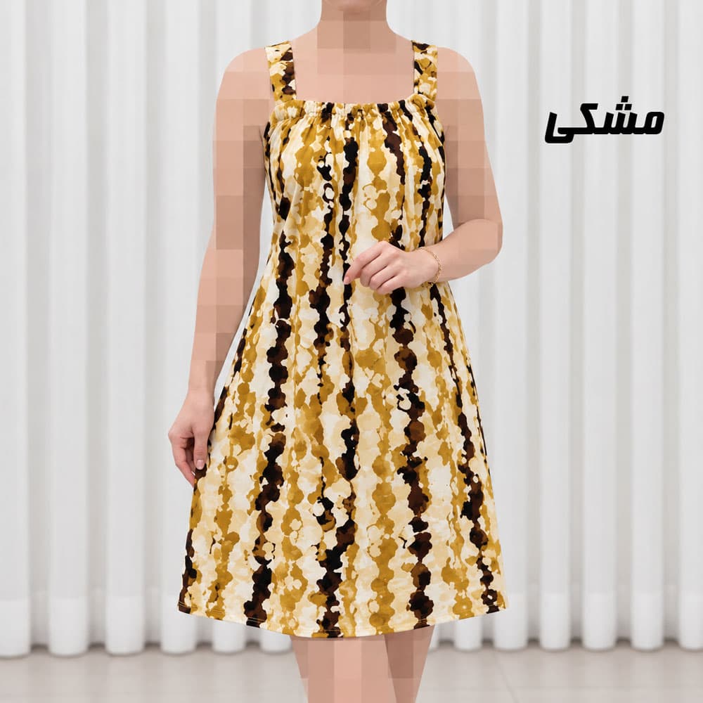 پیراهن زنانه کوتاه بندی نخی کد 2336 — تصویر ۳