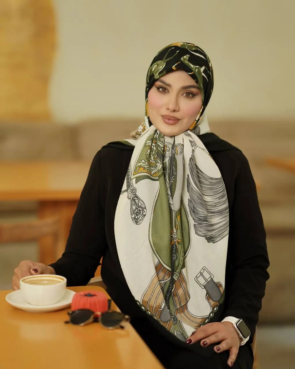 روسری سیااسکارف پاییزه مجلسی کد 504