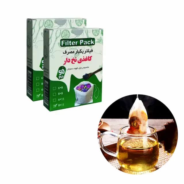 فیلتر کاغذی گیاهی نخ دار