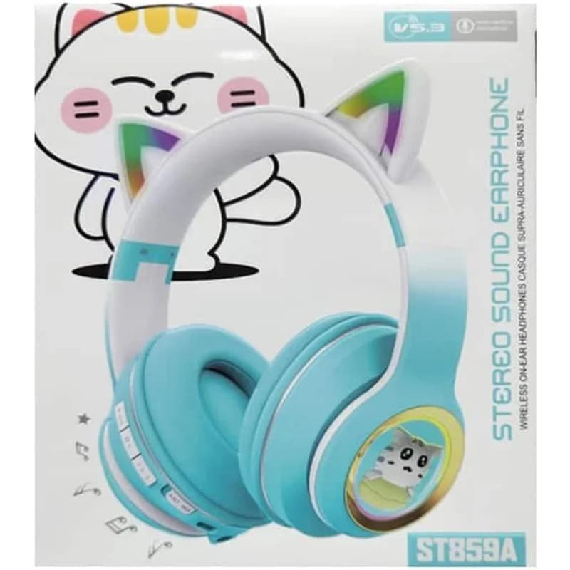 هدفون بی سیم گربه ای فانتزی مدل ST859A — تصویر ۷