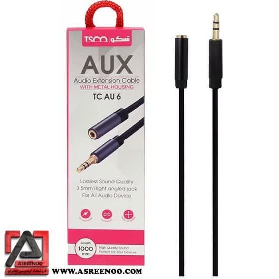 کابل افزایش طول AUX صدا 1 متری تسکو (TSCO) مدل TC AU 6 کد p8680