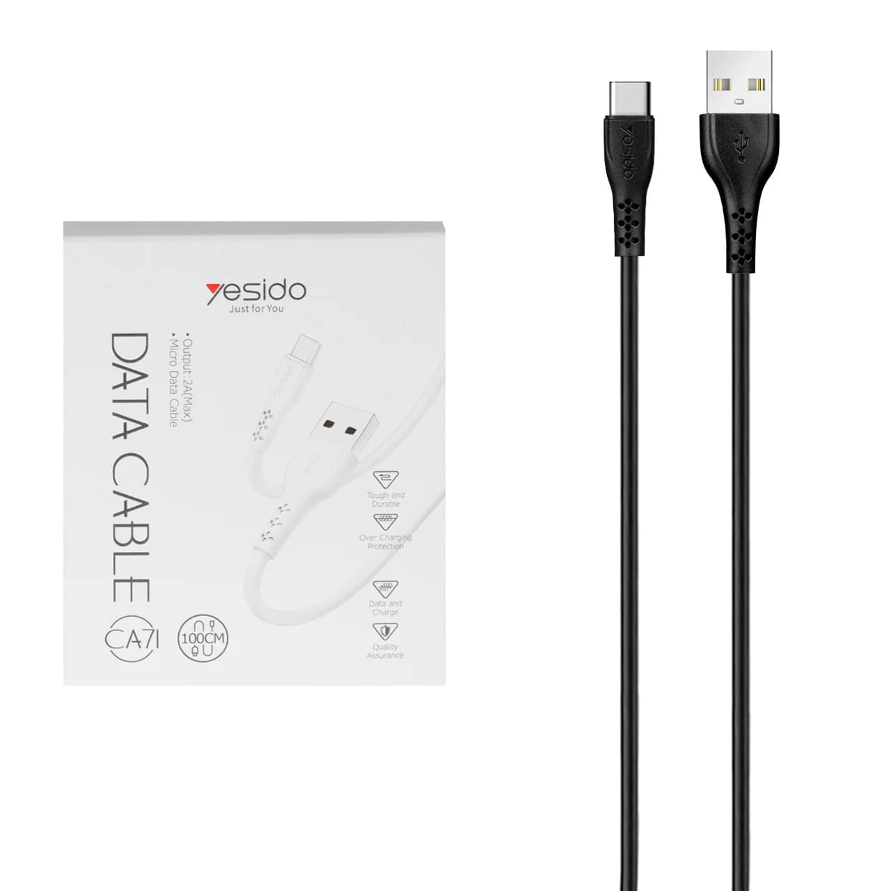 کابل شارژ فست yesido Type-C مدل CA71