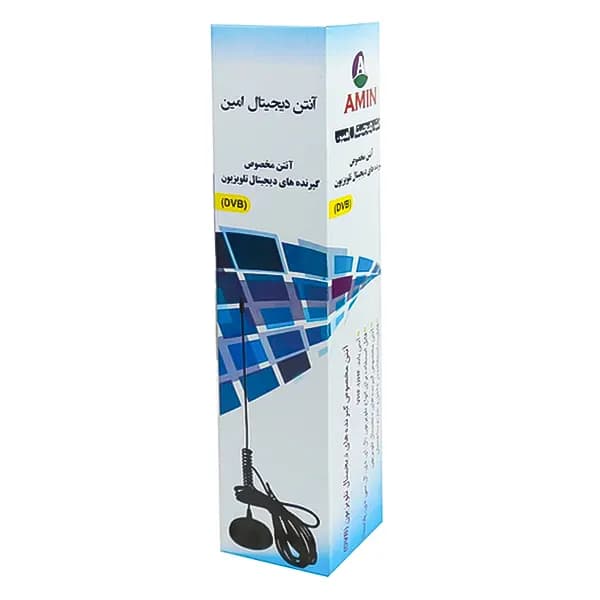 آنتن تلویزیون فنری مگنتی امین مدل AA-269 با کابل 3 متر — تصویر ۲