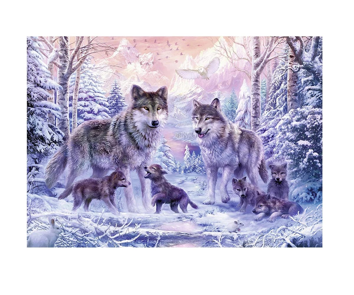 پازل 1000 تكه رونزبرگر طرح Arctic wolvesJust the Two of Us كد 19146 — تصویر ۲