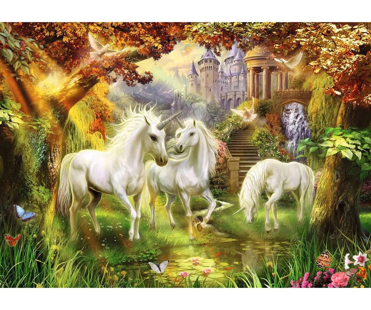 پازل 1000 تكه رونزبرگر طرح Unicorns in the Forest كد 15992 — تصویر ۲