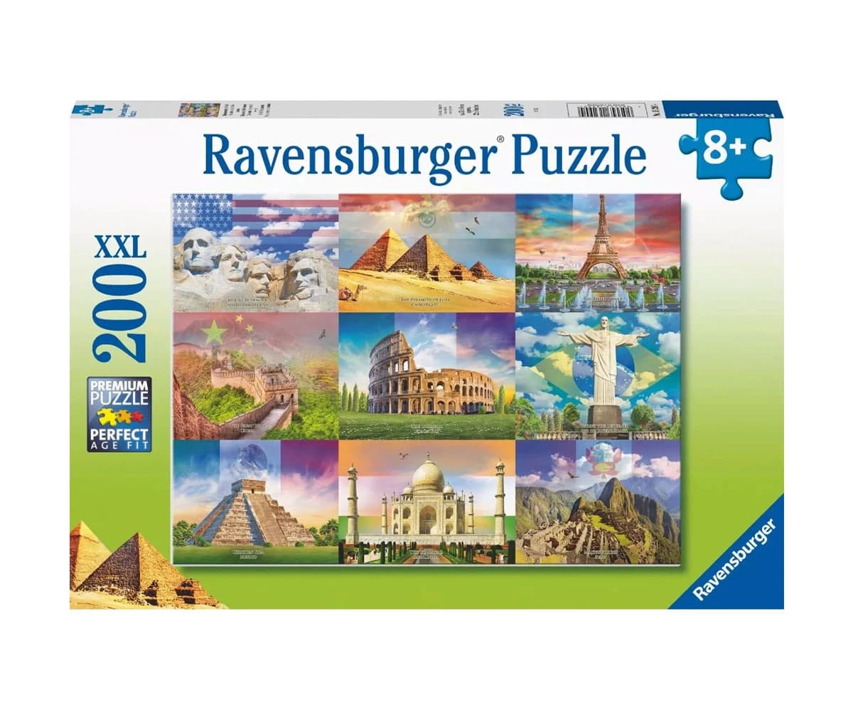 پازل 200 تكه رونزبرگر طرح The Monuments of the World كد 13290