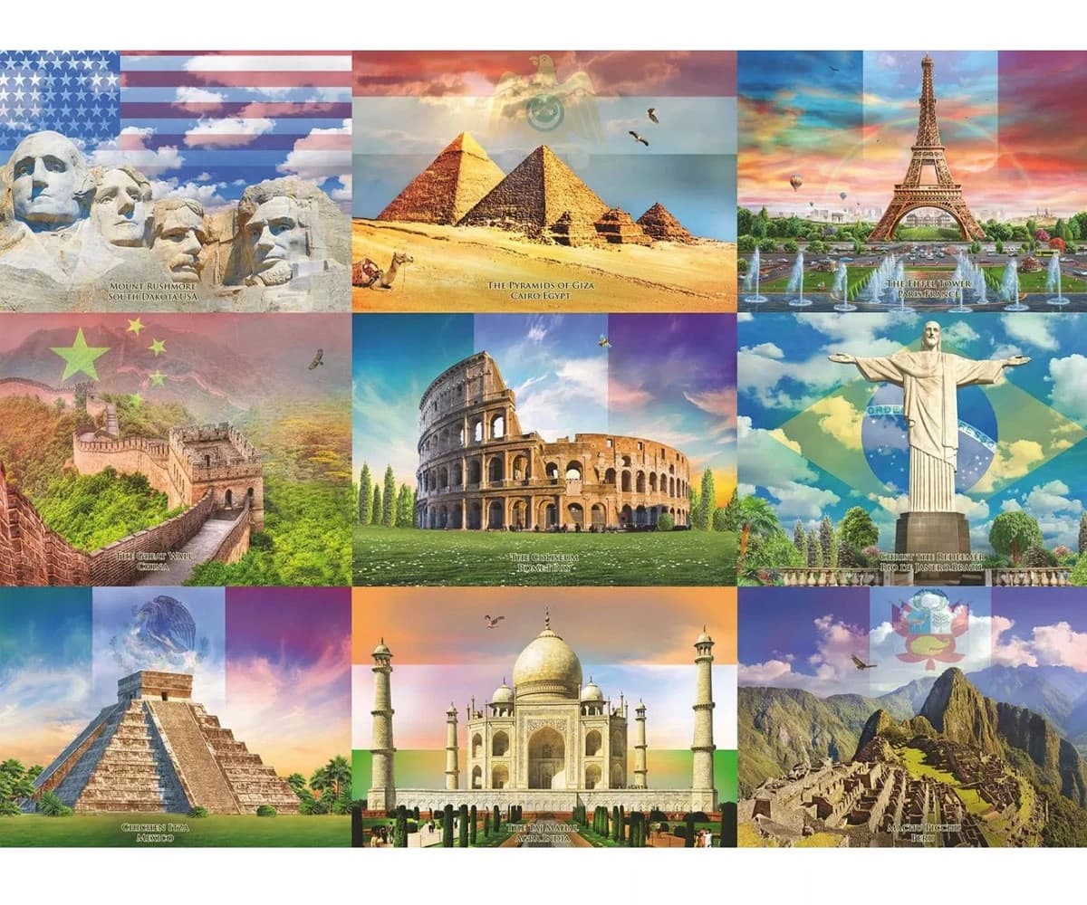 پازل 200 تكه رونزبرگر طرح The Monuments of the World كد 13290 — تصویر ۲