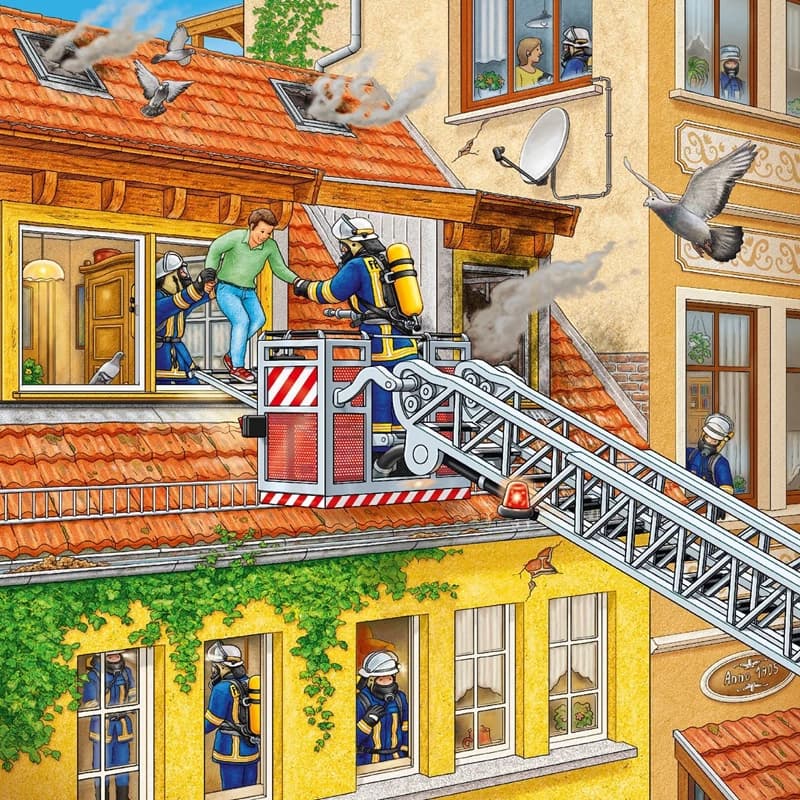 پازل 147 تكه رونزبرگر طرح FIRE BRIGADE RUN كد 09401 — تصویر ۴