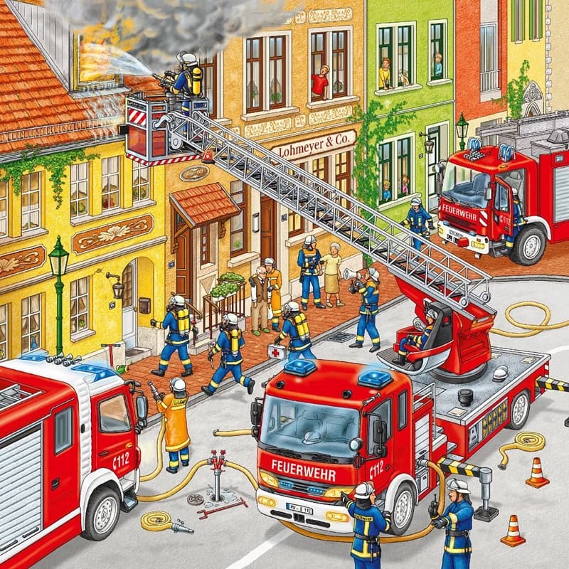پازل 147 تكه رونزبرگر طرح FIRE BRIGADE RUN كد 09401 — تصویر ۳