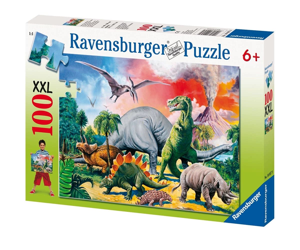 پازل 100 تكه رونزبرگر طرح Among Dinosaurs كد 10957