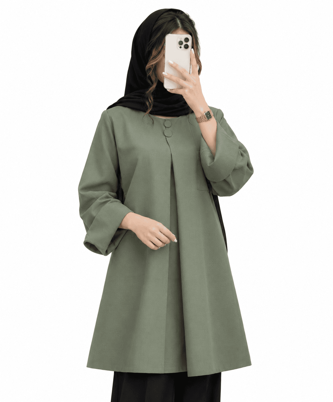 مانتو مدل کاتی اداری دانشجویی زنانه (ضمانت اصالت ) ارسال رایگان
