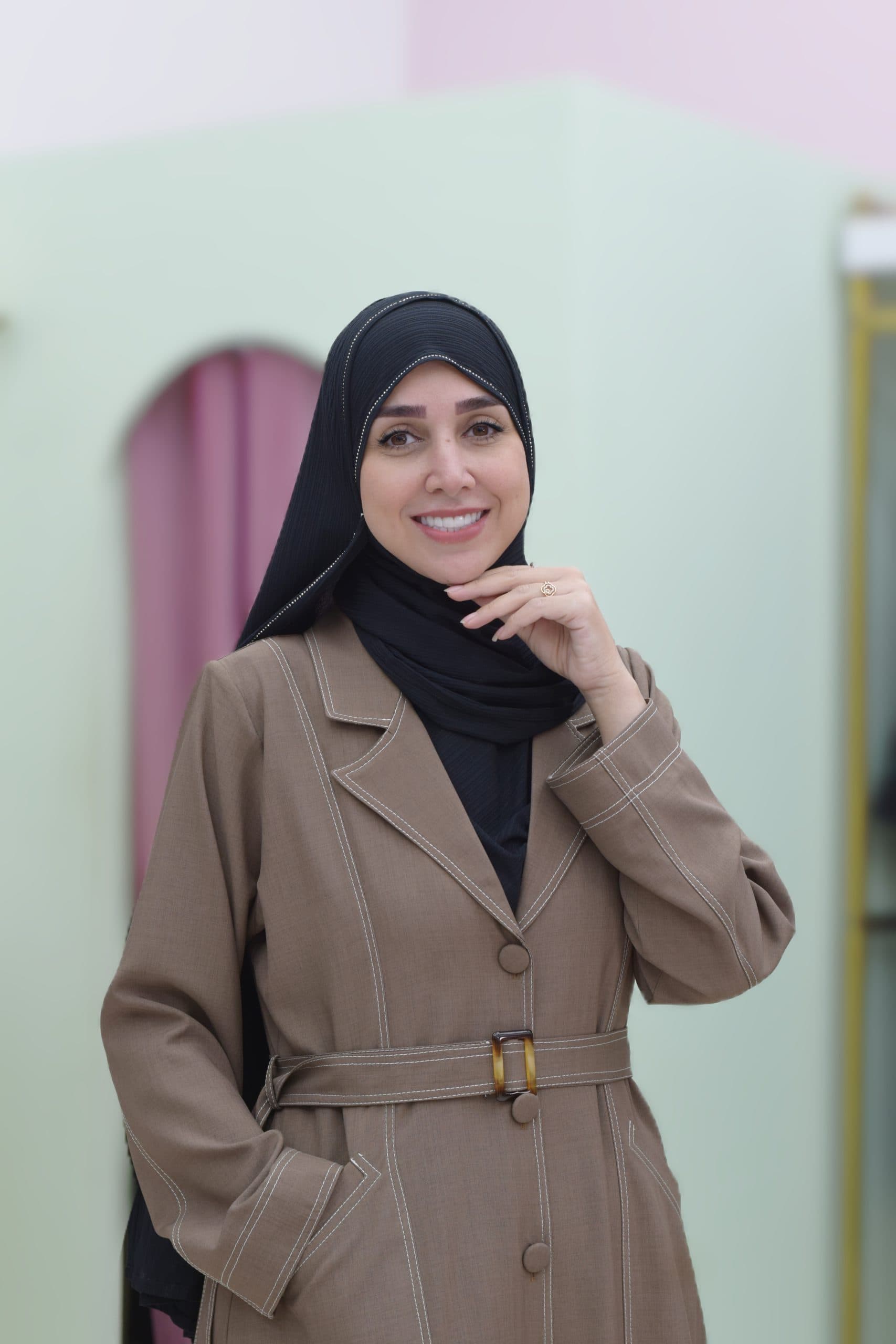 عبای مانل نسکافه ای تیره — تصویر ۵