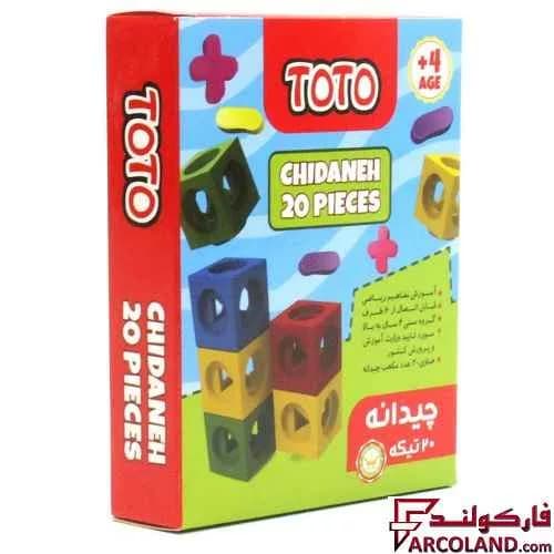 چینه مکعب آموزشی توتو مدل Toto 2087 بسته 20 عددی