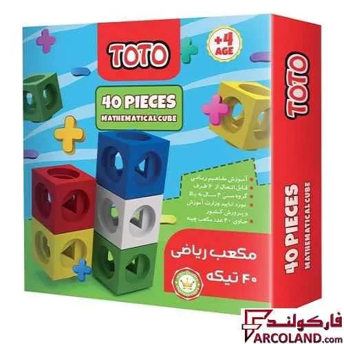 چینه مکعب آموزشی توتو مدل Toto 2089 بسته 40 عددی
