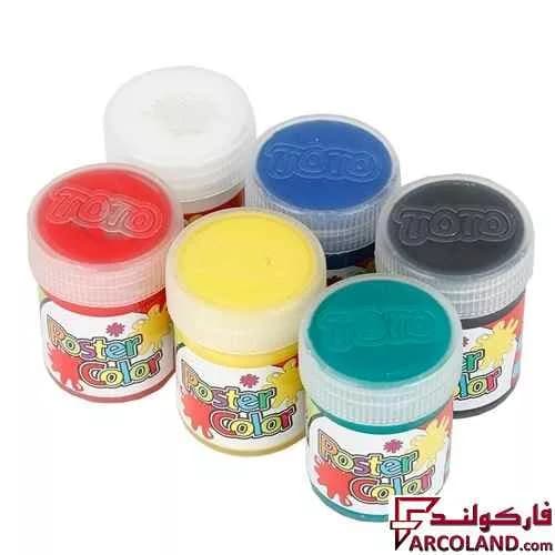 گواش 6 رنگ توتو جعبه مقوایی مدل Toto 2051 — تصویر ۲