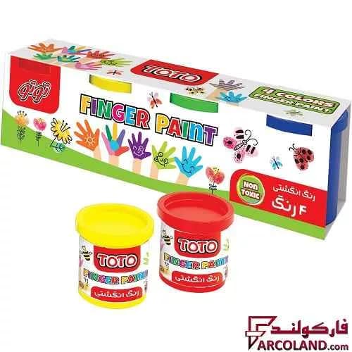 رنگ انگشتی 4 رنگ توتو مدل Toto 4048