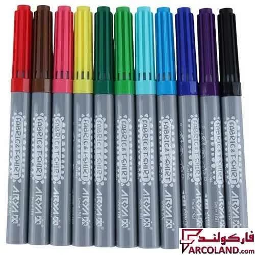 ماژیک نقاشی 12 رنگ آریا مدل Arya 9080 — تصویر ۲